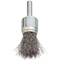 Brosse &agrave; fils cr&ecirc;p&eacute;s avec moyeu, 3/4", Fils 0,006", Tige 1/4" PB Rental Co. Ltd.