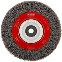 Crimped Bench Wheel, 6" Dia., 0.014" Fill, 1/2"-2 Arbor PB Rental Co. Ltd.