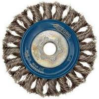 Full Cable Twist Wire Wheel, 5" Dia., 0.02" Fill, 5/8"-11 Arbor, Stainless Steel PB Rental Co. Ltd.
