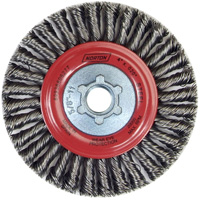 Stringer Bead Knot Wire Brush For Angle Grinders, 4" Dia., 0.02" Fill, 5/8"-11 Arbor, Steel PB Rental Co. Ltd.