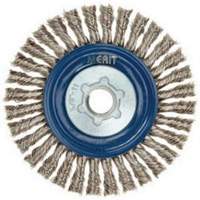 Stringer Bead Knot Wire Brush For Angle Grinders, 5" Dia., 0.02" Fill, 5/8"-11 Arbor, Stainless Steel PB Rental Co. Ltd.