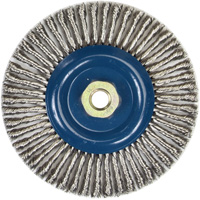 Stringer Bead Knot Wire Brush For Angle Grinders, 6" Dia., 0.02" Fill, 5/8"-11 Arbor, Stainless Steel PB Rental Co. Ltd.