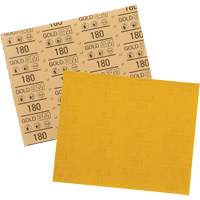 Feuille abrasive dor&eacute;e 12545, 9" x 11", Grain 180, Oxyde d'aluminium PB Rental Co. Ltd.