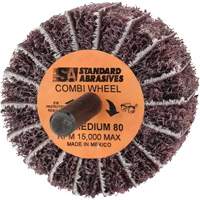 Standard Abrasives Buff and Blend Combi-Wheel 898001, 2" Dia. x 1" W, 1/4" Arbor, Aluminum Oxide PB Rental Co. Ltd.