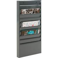 Literature Storage Racks, Stationary, 10 Slots, Steel, 13-1/8" W x 2" D x 26-1/4" H PB Rental Co. Ltd.