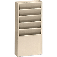 Literature Storage Racks, Stationary, 5 Slots, Steel, 9-3/4" W x 4-1/8" D x 21" H PB Rental Co. Ltd.