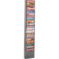 Literature Storage Racks, Stationary, 20 Slots, Steel, 13-1/8" W x 4-1/8" D x 58-1/2" H PB Rental Co. Ltd.