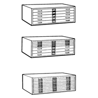 Classeurs en acier pour plans, 5 Tiroirs, 40-3/8" la x 29-3/8" p x 16-1/2" h PB Rental Co. Ltd.
