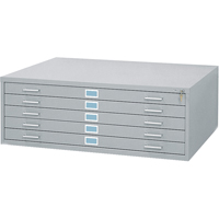 Steel Plan Files, 5 Drawers, 46-3/8" W x 35-3/8" D x 16-1/2" H PB Rental Co. Ltd.