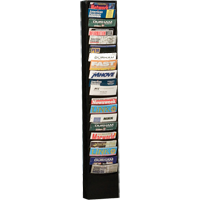 Literature Storage Racks, Stationary, 20 Slots, Steel, 9-3/4" W x 4-1/8" D x 58" H PB Rental Co. Ltd.