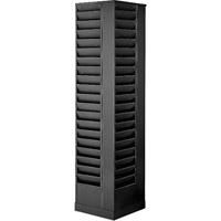 Pr&eacute;sentoirs, Rotatif, 92 fentes, Acier, 14-1/8" la x 14-1/8" p x 66" h PB Rental Co. Ltd.