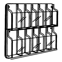 Pr&eacute;sentoirs, Mural, 9 fentes, Plastique, 30" la x 2" p x 36-7/8" h PB Rental Co. Ltd.