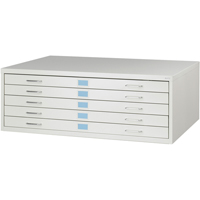 FacilTM Flat File Cabinets, 5 Drawers, 46" W x 32" D x 16-3/8" H PB Rental Co. Ltd.