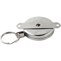 Self Retracting Key Chains, Chrome, 48" Cable, Mounting Bracket Attachment PB Rental Co. Ltd.