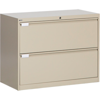 Classeur lat&eacute;ral, Acier, 2 tiroirs, 36" la x 18" p x 27-7/8" h, Beige PB Rental Co. Ltd.