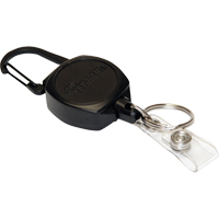 Self Retracting ID Badge and Key Reel, Zinc Alloy Metal, 24" Cable, Carabiner Attachment PB Rental Co. Ltd.