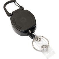 Self Retracting ID Badge and Key Reel, Zinc Alloy Metal, 24" Cable, Carabiner Attachment PB Rental Co. Ltd.