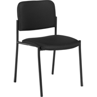 Chaises sans accoudoirs empilables, Tissu, Hauteur 32", Capacit&eacute; 300 lb, Noir PB Rental Co. Ltd.