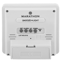 Horloge de bureau, Num&eacute;rique, &agrave; piles, 3,6" la x 1,5" p x 3,6" h, Bleu PB Rental Co. Ltd.