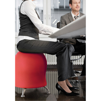 Zenergy Ball Chair, Fabric, Red, 250 lbs. Capacity PB Rental Co. Ltd.