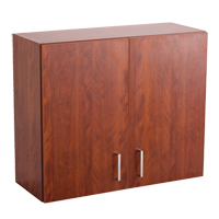 Armoire modulaire murale, 30" h x 36" la x 15" p, 1 tablettes, M&eacute;lamine, Acajou PB Rental Co. Ltd.