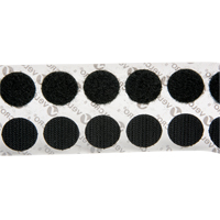 Attaches en jeton, Boucle et crochet, 3/4" dia., Adh&eacute;sif, Noir PB Rental Co. Ltd.
