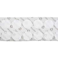 Attaches en jeton, Boucle et crochet, 3/4" dia., Adh&eacute;sif, Blanc PB Rental Co. Ltd.