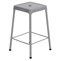 Tabouret en acier pour comptoir Safco, Stationnaire, Fixe, 25", Acier Si&egrave;ge, Gris PB Rental Co. Ltd.