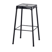 Tabouret en acier pour bistro Safco, Stationnaire, Fixe, 29", Acier Si&egrave;ge, Noir PB Rental Co. Ltd.