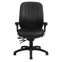 Overtime High Back Chair, Leather, Black, 300 lbs. Capacity PB Rental Co. Ltd.