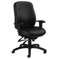 Overtime High Back Chair, Leather, Black, 300 lbs. Capacity PB Rental Co. Ltd.