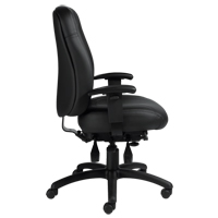 Overtime High Back Chair, Leather, Black, 300 lbs. Capacity PB Rental Co. Ltd.