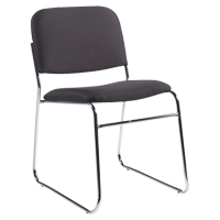 Armless Chair, Fabric, 30" High, 200 lbs. Capacity, Black PB Rental Co. Ltd.