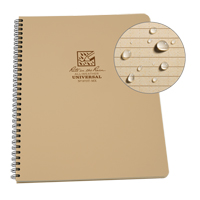 Carnet de notes de poche &agrave; spirale lat&eacute;rale, Couverture souple, Havane, 64 Pages, 4-5/8" , 7"  PB Rental Co. Ltd.
