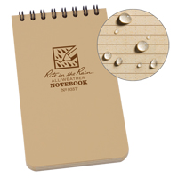 Pocket Top-Spiral Notebook, Soft Cover, Tan, 100 Pages, 3" W x 5" L PB Rental Co. Ltd.