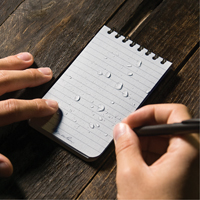 Pocket Top-Spiral Notebook, Soft Cover, Black, 100 Pages, 3" W x 5" L PB Rental Co. Ltd.