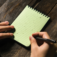 Pocket Top-Spiral Notebook, Soft Cover, Green, 100 Pages, 4" W x 6" L PB Rental Co. Ltd.