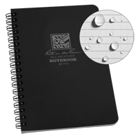 Carnet de notes de poche &agrave; spirale lat&eacute;rale, Couverture souple, Noir, 64 Pages, 4-5/8" , 7"  PB Rental Co. Ltd.