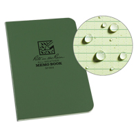 Memo Book, Soft Cover, Green, 112 Pages, 3-1/2" W x 5" L PB Rental Co. Ltd.