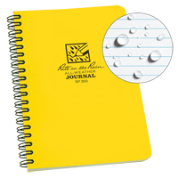 Carnet de notes de poche &agrave; spirale lat&eacute;rale, Couverture souple, Jaune, 64 Pages, 4-5/8" , 7"  PB Rental Co. Ltd.