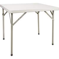 Folding Table, Square, 34" L x 34" W, Polyethylene, White PB Rental Co. Ltd.