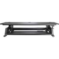 Poste de travail assis-debout Goya, Mod&egrave;le de bureau, 20" h x 42" la x 16" p, Noir PB Rental Co. Ltd.