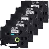 Laminated Tape, 24 mm x 8 m, Black on White PB Rental Co. Ltd.