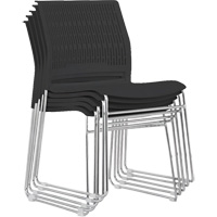 Stacking Chairs, Polypropylene, 32-3/8" High, 250 lbs. Capacity, Black PB Rental Co. Ltd.