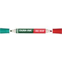 Marqueur &agrave; encre permanente et double couleur Markal Dura-Ink, Ronde, Vert/Rouge PB Rental Co. Ltd.