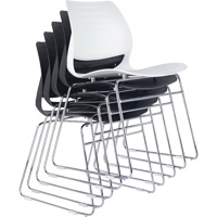Stacking Chairs, Polypropylene, 32" High, 250 lbs. Capacity, Black PB Rental Co. Ltd.