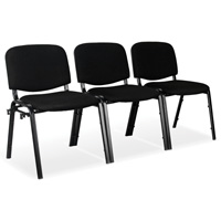 Stacking Chairs, Fabric, 32" High, 250 lbs. Capacity, Black PB Rental Co. Ltd.