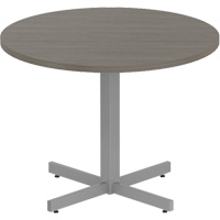 Table ronde &agrave; hauteur r&eacute;glable Newland, 36" lo x 36" la x 29" h, Dessus de 1", Stratifi&eacute;, Brun PB Rental Co. Ltd.