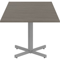 Table carr&eacute;e &agrave; hauteur r&eacute;glable Newland, 36" lo x 36" la x 29" h, Dessus de 1", Stratifi&eacute;, Brun PB Rental Co. Ltd.