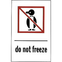 "Do Not Freeze" Special Handling Labels, 6" L x 4" W, Red on White PB Rental Co. Ltd.